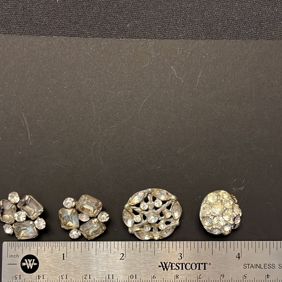 Vintage Rhinestone Buttons - Picture 3 of 3
